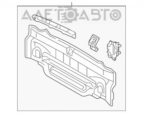 Panoul din spate al Toyota Camry v50 12-14 SUA, nou, original OEM