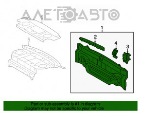 Panoul din spate al Toyota Camry v50 12-14 SUA, nou, original OEM