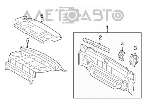 Panoul din spate al Toyota Camry v50 12-14 SUA, nou, original OEM