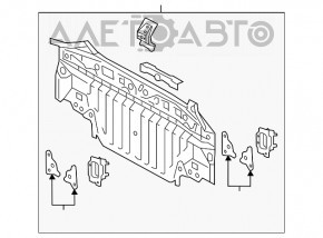 Panoul din spate al Toyota Camry v55 15-17 SUA, nou, original OEM