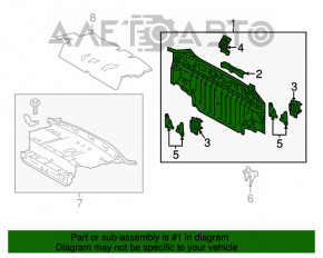 Panoul din spate al Toyota Camry v55 15-17 SUA, nou, original OEM