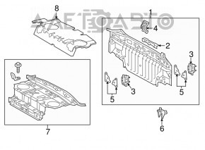 Panoul din spate al Toyota Camry v55 15-17 SUA, nou, original OEM