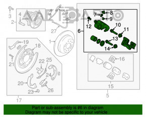 Suport spate stânga Hyundai Santa FE Sport 17-18 restilizat AWD