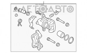 Суппорт задний левый Kia Forte 4d 14-18