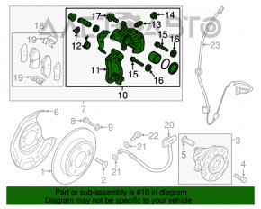 Suport spate stânga Kia Soul 14-19