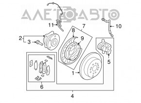 Suport spate dreapta Kia Sorento 10-13 AWD