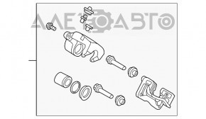 Суппорт задний правый Hyundai Santa FE Sport 13-16 дорест FWD