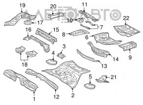 Cutia portbagajului pentru Lexus GS350 GS430 GS450h 06-11 cu suspensie adaptiva.