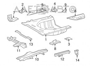 Корыто багажника Lexus Hs250h 10-12