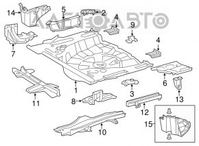 Корыто багажника Lexus CT200h 11-17 черный 212