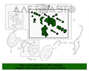 Suport spate dreapta Kia Forte 4d 14-18