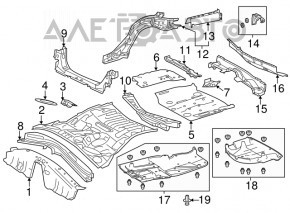 Защита багажника Lexus IS 14-20