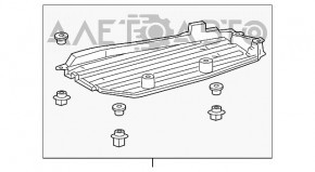 Protecția fundului dreapta pentru Toyota Camry v40, zgârieturi.