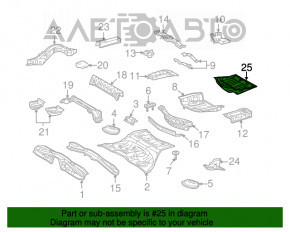 Защита днища задняя Lexus GS300 GS350 GS430 GS450h 06-07