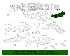 Protecție pentru partea din spate a podelei, dreapta, pentru Toyota Camry v70 18-