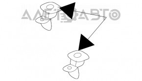 Защелка задней полки багажника левая Lexus RX300 RX330 RX350 RX400h 04-09