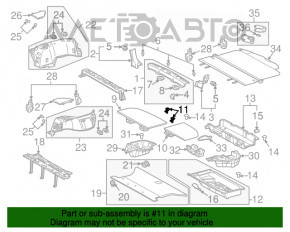 Защелка задней полки багажника левая Lexus RX300 RX330 RX350 RX400h 04-09