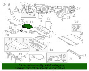 Capacul portbagajului spate stânga pentru Lexus RX300 RX330 RX350 RX400h 04-09 gri.