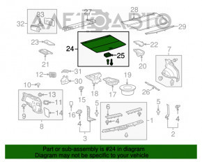 Capacul portbagajului pentru Lexus RX350 RX450h 10-15 gri.