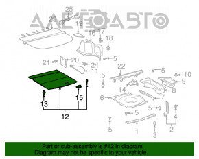 Capacul portbagajului pentru Lexus RX300 98-03