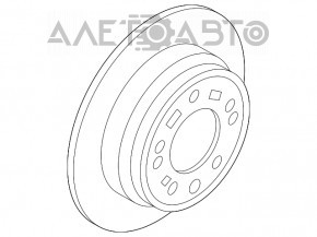 Placă de frână spate stânga Kia Optima 16- 285/10mm