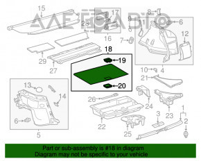 Пол багажника Lexus CT200h 11-17