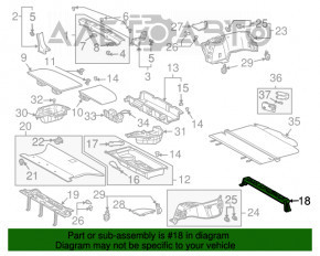 Усилитель крепление багажник Lexus RX300 RX330 RX350 RX400h 04-09