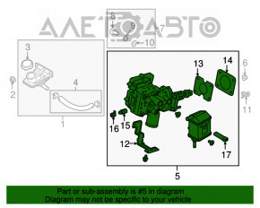 Cilindrul principal de frână complet cu ABS pentru Kia Niro 17-19 HEV fără adaptiv.