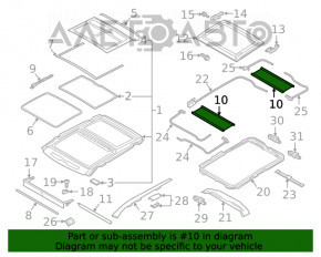 Perdeaua portbagajului Mitsubishi Eclipse Cross 18- gri spate