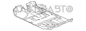 Acoperirea pardoselii pentru Lexus RX300 RX330 RX350 RX400h 04-09, neagră