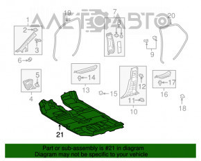 Acoperire pardoseală Lexus RX450h 10-15 bej