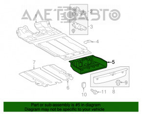 Пол багажника Toyota Sienna 11-20