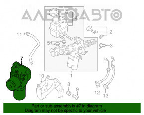 Brake Booster Hyundai Sonata 11-15 hybrid