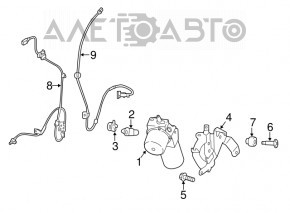 Suport ABS Kia Niro 17-22 HEV, PHEV