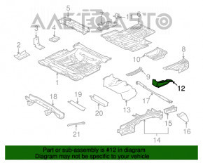 Protecție pentru bara spate dreapta Lexus RX350 RX450h 10-15