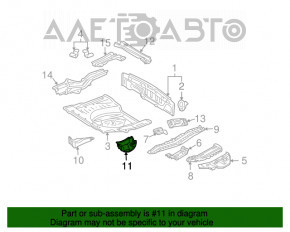 Protecție spate pentru bara de protecție stânga Lexus RX300 RX330 RX350 04-09 cu deteriorare.