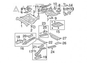 Suport pentru cric Toyota Camry v40