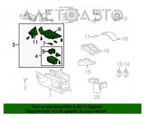 Capacul de consolă centrală din lemn pentru suportul de pahar Lexus RX350 RX450h 10-12 bej