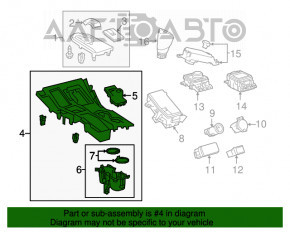 Capacul consolei centrale cu suporturi pentru pahare pentru Lexus NX300 NX300h 18-21