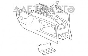 Нижнее основание консоли Lexus RX350 RX450h 10-15 сер