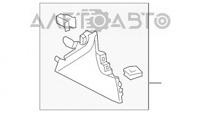 Capacul torpedoului lateral stânga central Toyota Camry v50 12-14 SUA gri