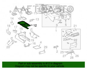 Накладка центральной консоли Lexus GX470 03-09