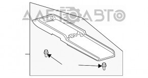 Partea inferioară din față a consolei Lexus RX300 RX330 RX350 RX400h 04-09, gri.