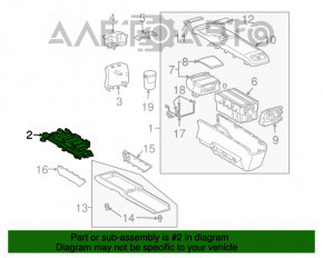 Механизм рельсы консоли Lexus RX300 RX330 RX350 RX400h 04-09