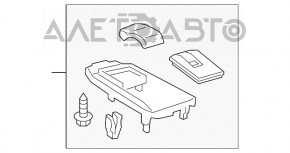 Capacul de cotieră pentru consola centrală Lexus NX300 NX300h 18-21 negru