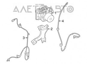 Кронштейн ABS АБС Kia Soul 14-19