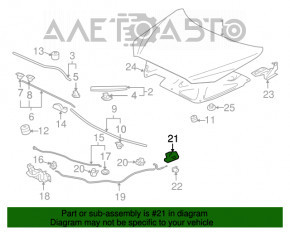 Manerul de deschidere a capotei Mitsubishi Outlander 14-21, nou, original OEM.