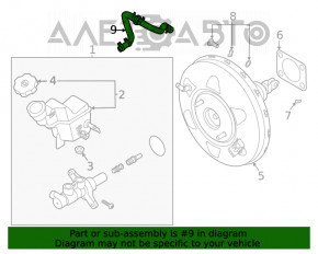 Tubul amplificatorului de vid Hyundai Sonata 20- 2.5