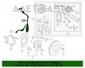 Senzor ABS frontal stânga Kia Niro 17-22 HEV, PHEV