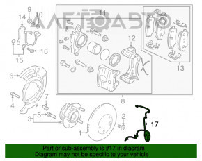 Senzor ABS dreapta fata Kia Niro 17-22 HEV, PHEV